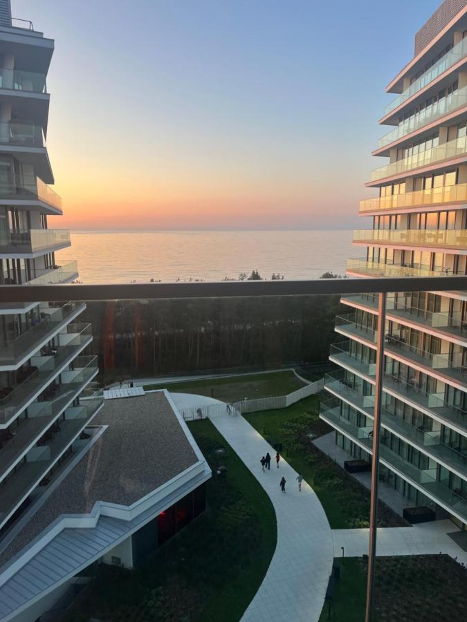 Wave Apartment Tyballtic 7Th Floor With Two Bedrooms And Sea View! Мендзиздрое Екстериор снимка