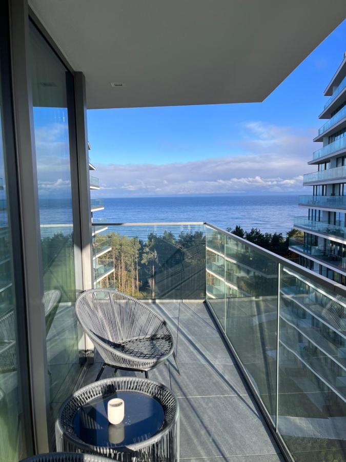 Wave Apartment Tyballtic 7Th Floor With Two Bedrooms And Sea View! Мендзиздрое Екстериор снимка
