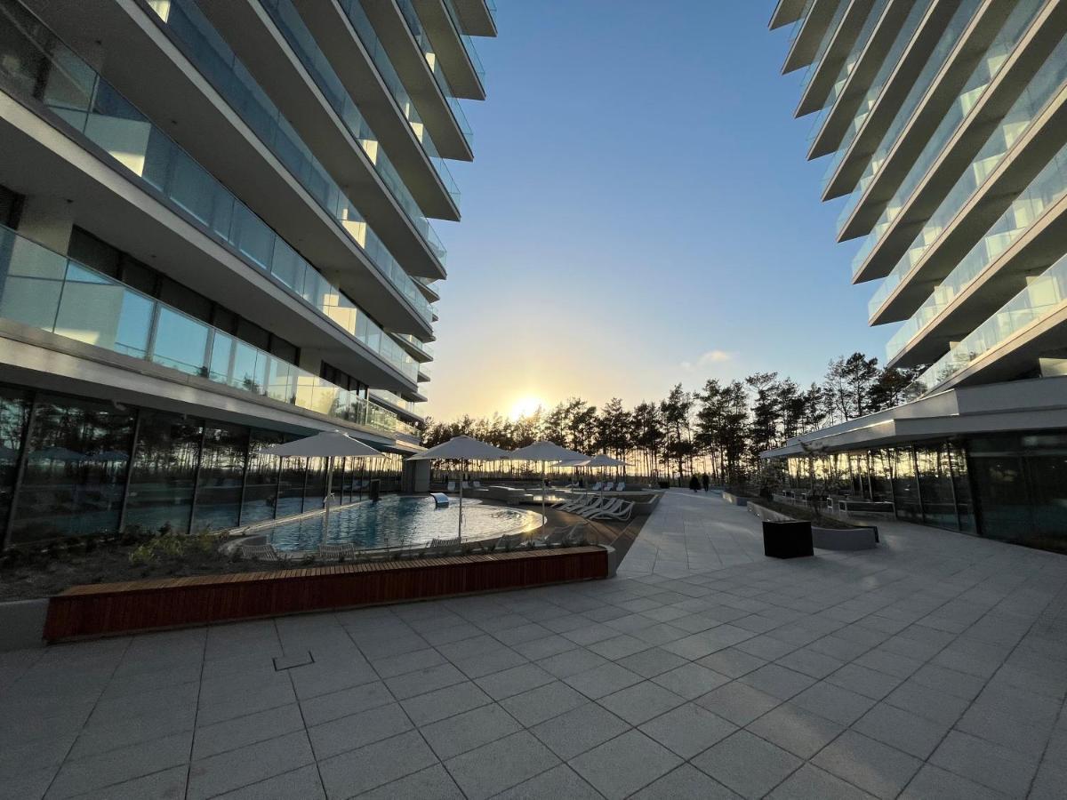 Wave Apartment Tyballtic 7Th Floor With Two Bedrooms And Sea View! Мендзиздрое Екстериор снимка