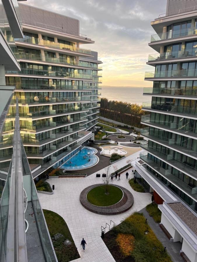 Wave Apartment Tyballtic 7Th Floor With Two Bedrooms And Sea View! Мендзиздрое Екстериор снимка